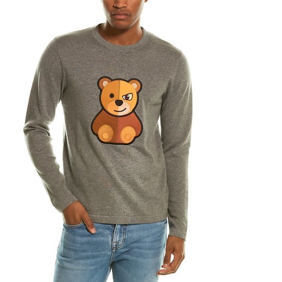 Loft 64 Teddy Bear Crewneck Sweater 